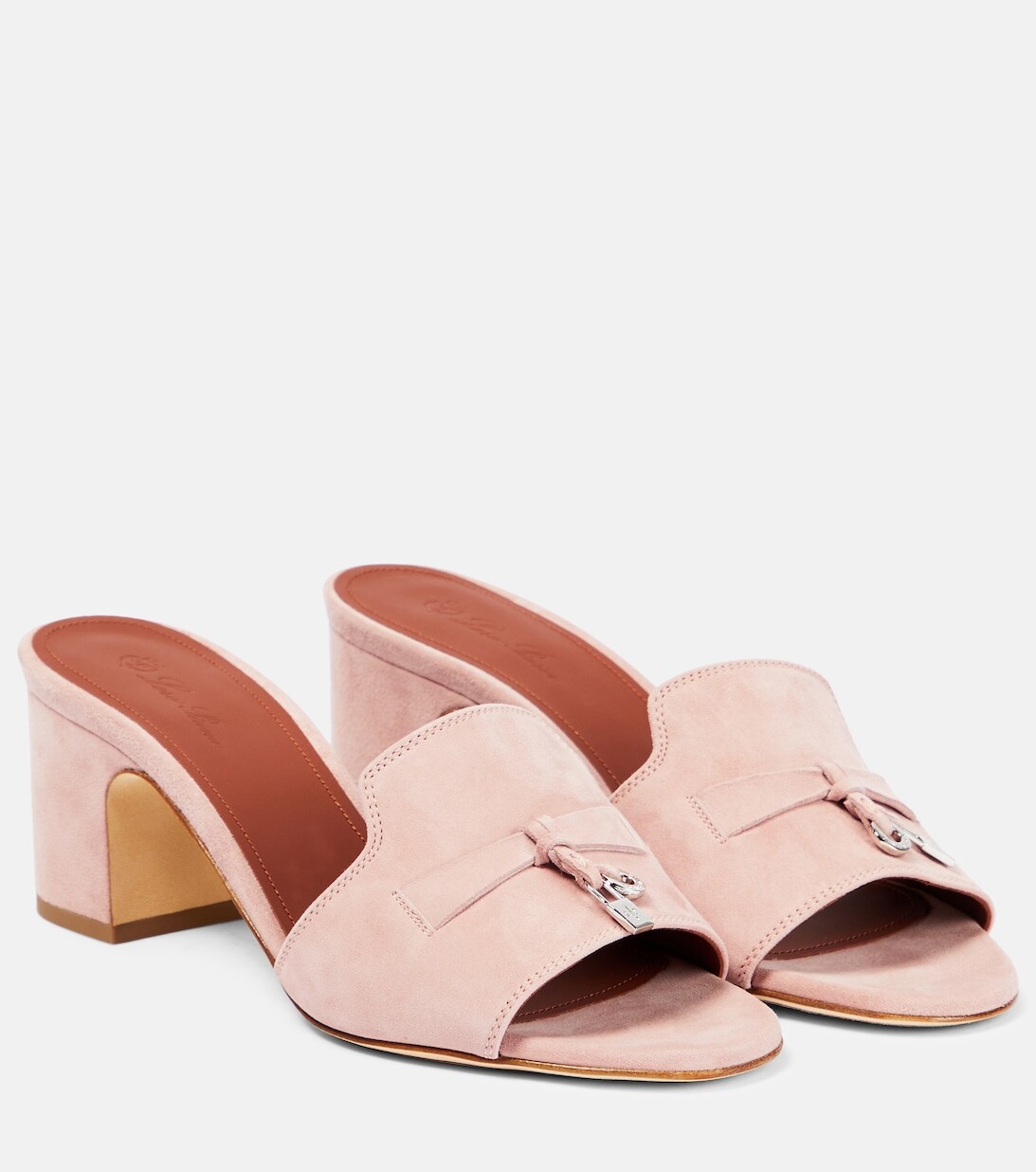 

Замшевые мюли Summer Charms Loro Piana, розовый