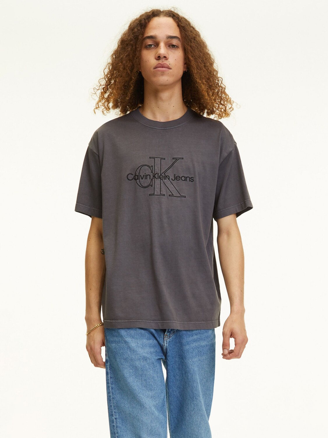 

Футболка Calvin Klein Monologo, черная, Черный