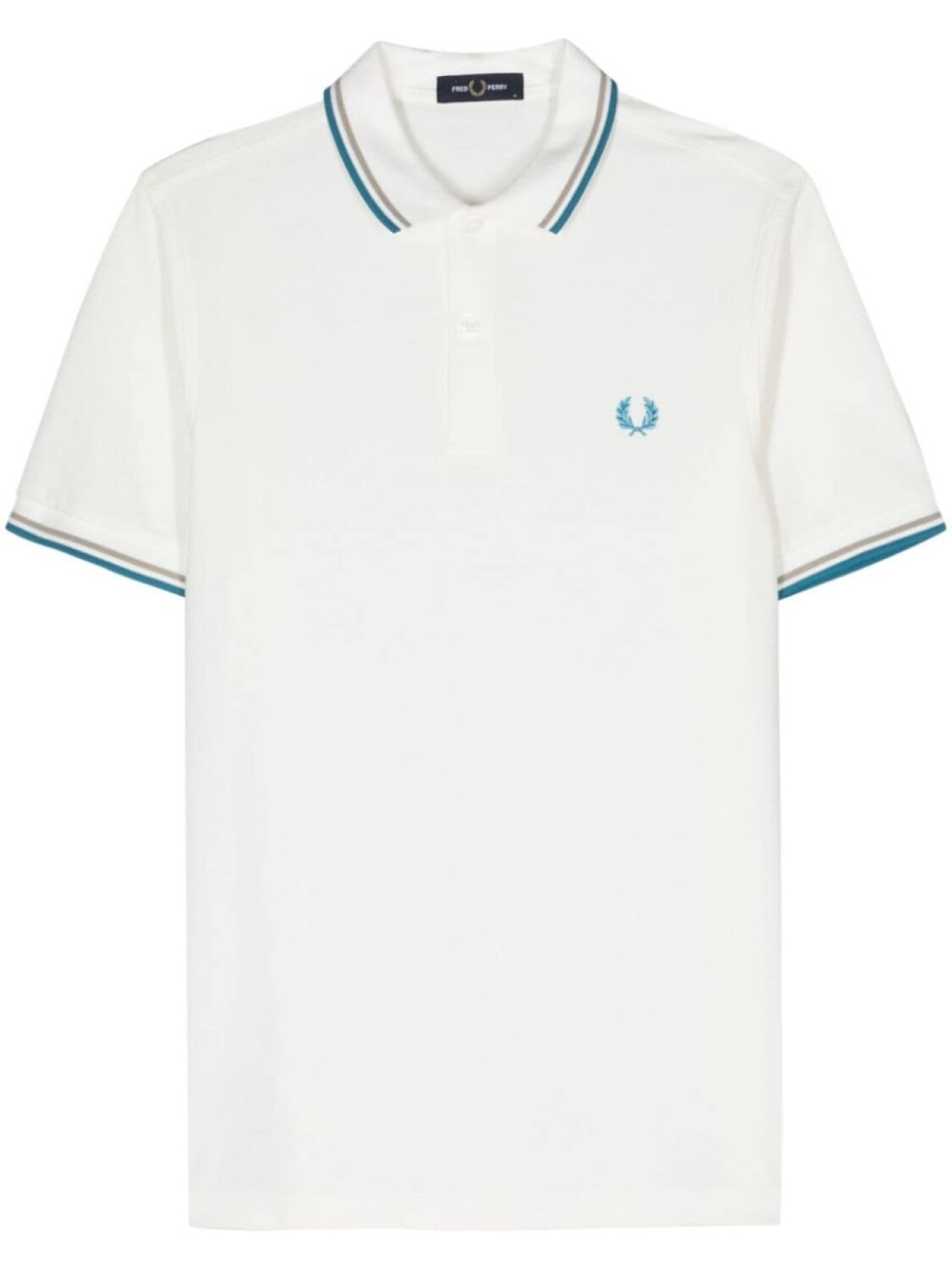 

Рубашка поло с вышитым логотипом Fred Perry, белый