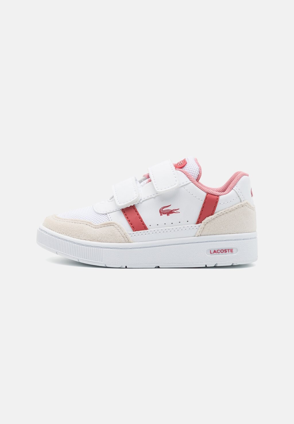 

Низкие кроссовки Unisex Lacoste, цвет white/pink