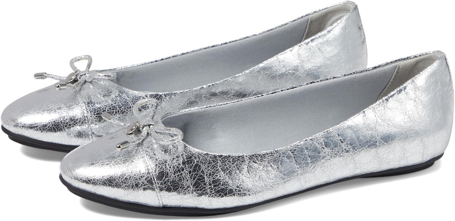 

Туфли на плоской подошве Anne Klein Luci Ballet Flats, серебряный