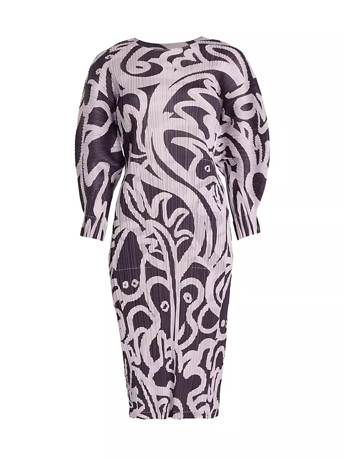 

Платье миди Seeker с абстрактной плиссировкой Pleats Please Issey Miyake, фиолетовый