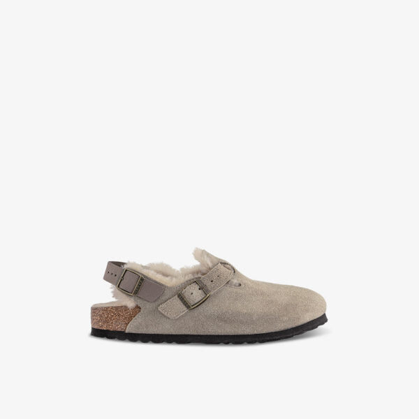

Туфли-Сабо Tokio из замши с подкладкой из овчины Birkenstock, коричневый