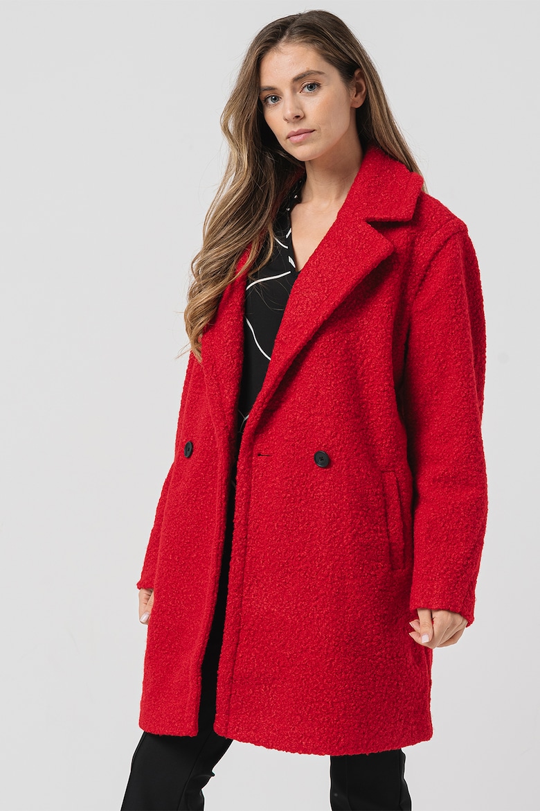 Двубортное пальто «Лондон» с заниженными рукавами Desigual, красный