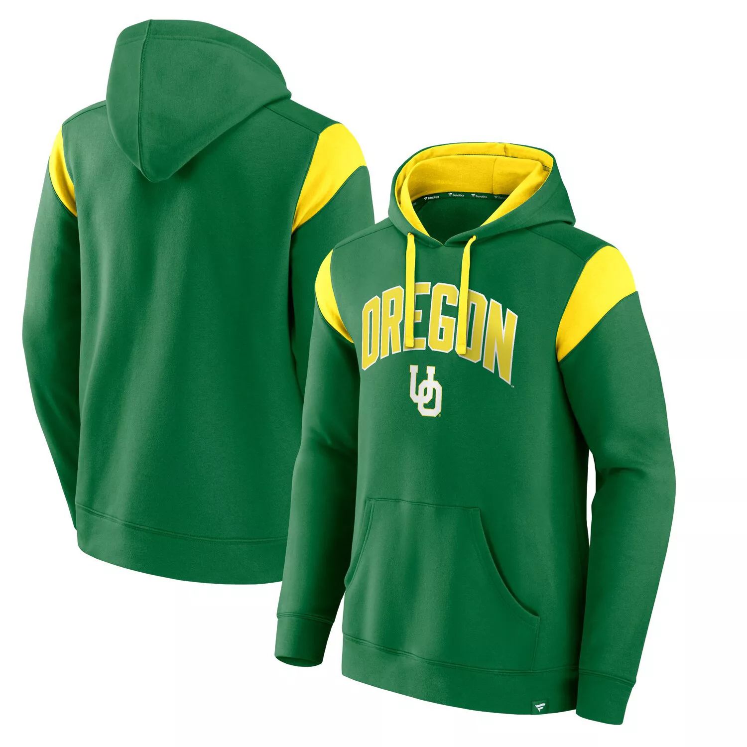 цена Мужской зеленый пуловер с капюшоном с логотипом Oregon Ducks Game Over Fanatics