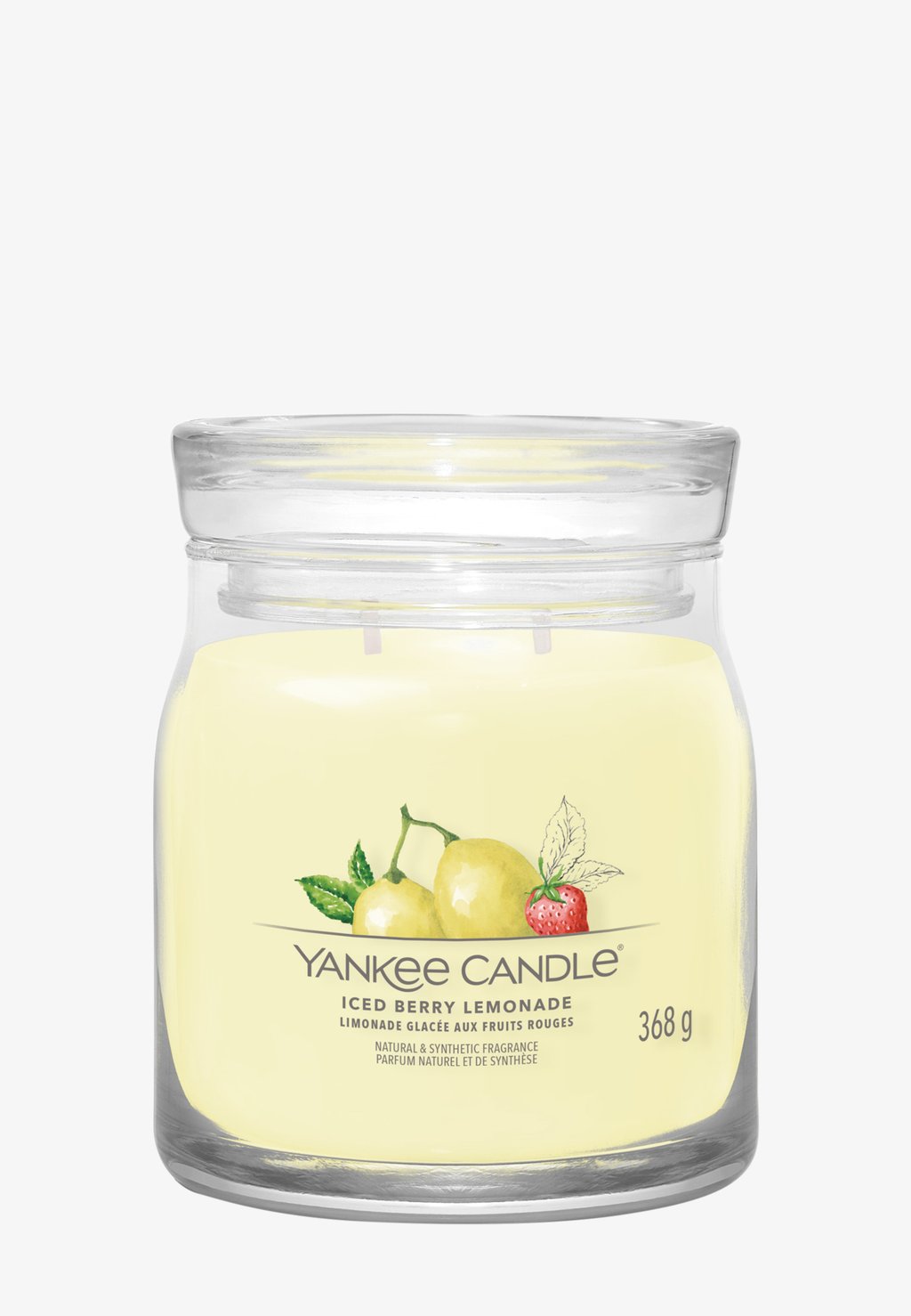 Ароматическая свеча Signature Medium Jar Iced Berry Lemonade Yankee Candle, желтый marukawa iced lemonade