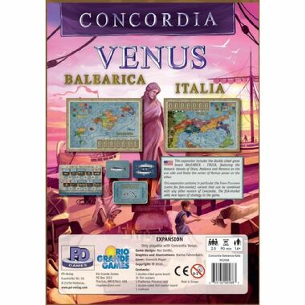 

Настольная игра Concordia Venus: Balearica & Italia Expansion