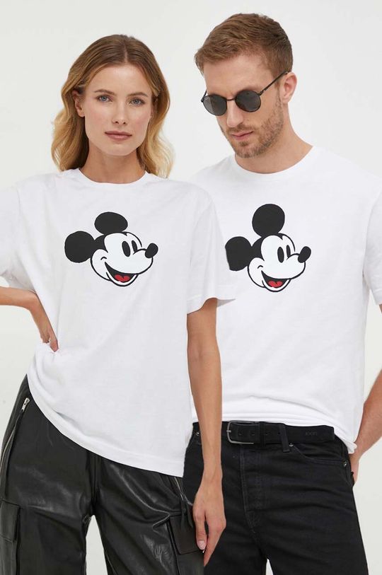 

Хлопковая футболка DISNEY United Colors of Benetton, белый