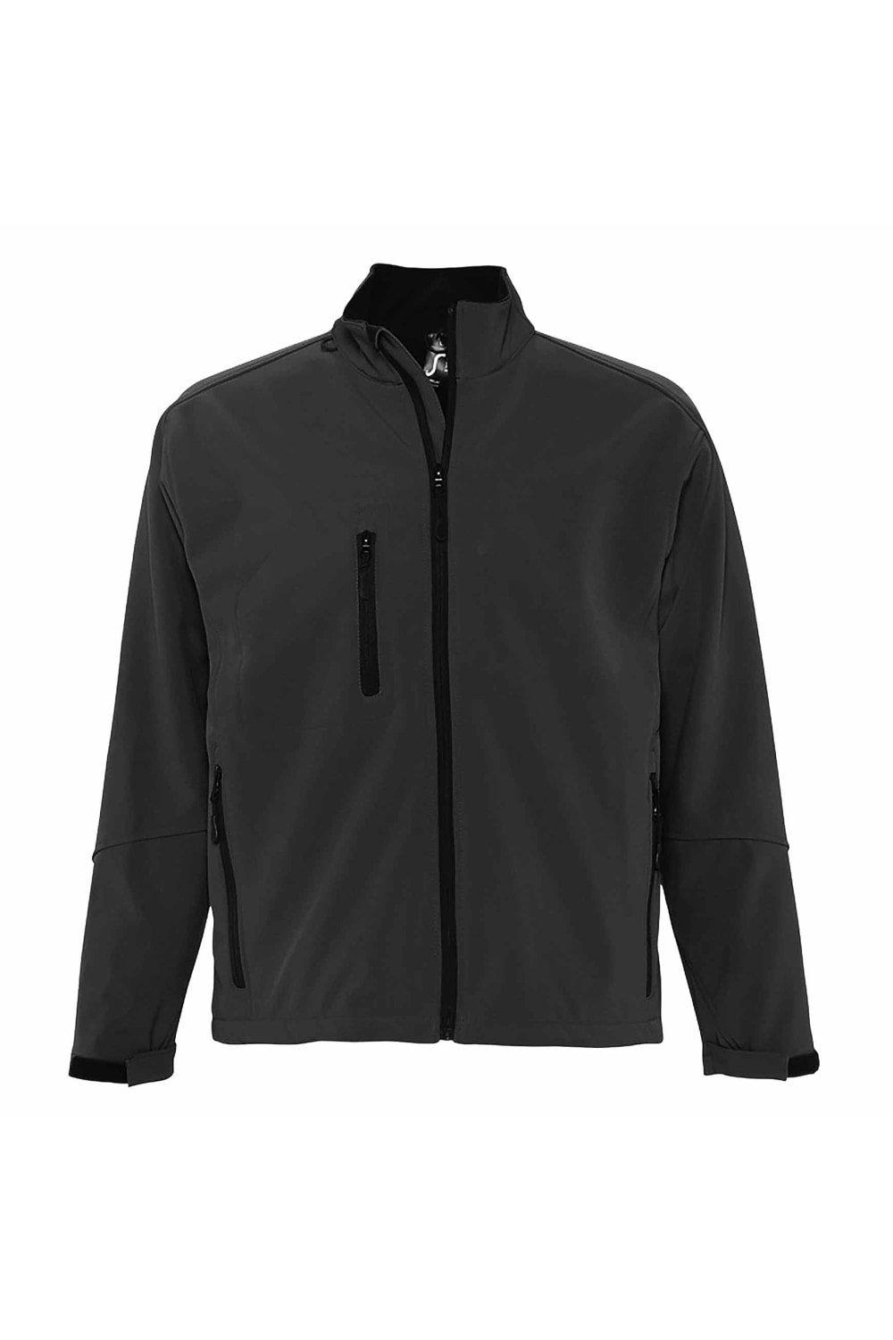 Куртка Relax Soft Shell (дышащая, ветрозащитная и водостойкая) SOL'S, серый