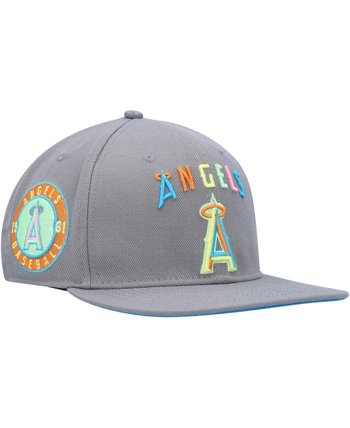 

Мужская серая неоновая кепка Los Angeles Angels Snapback Pro Standard