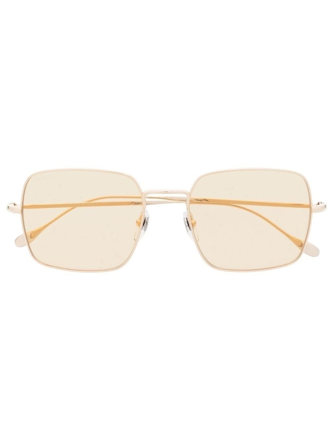 

Gucci Eyewear солнцезащитные очки в квадратной оправе, золотистый