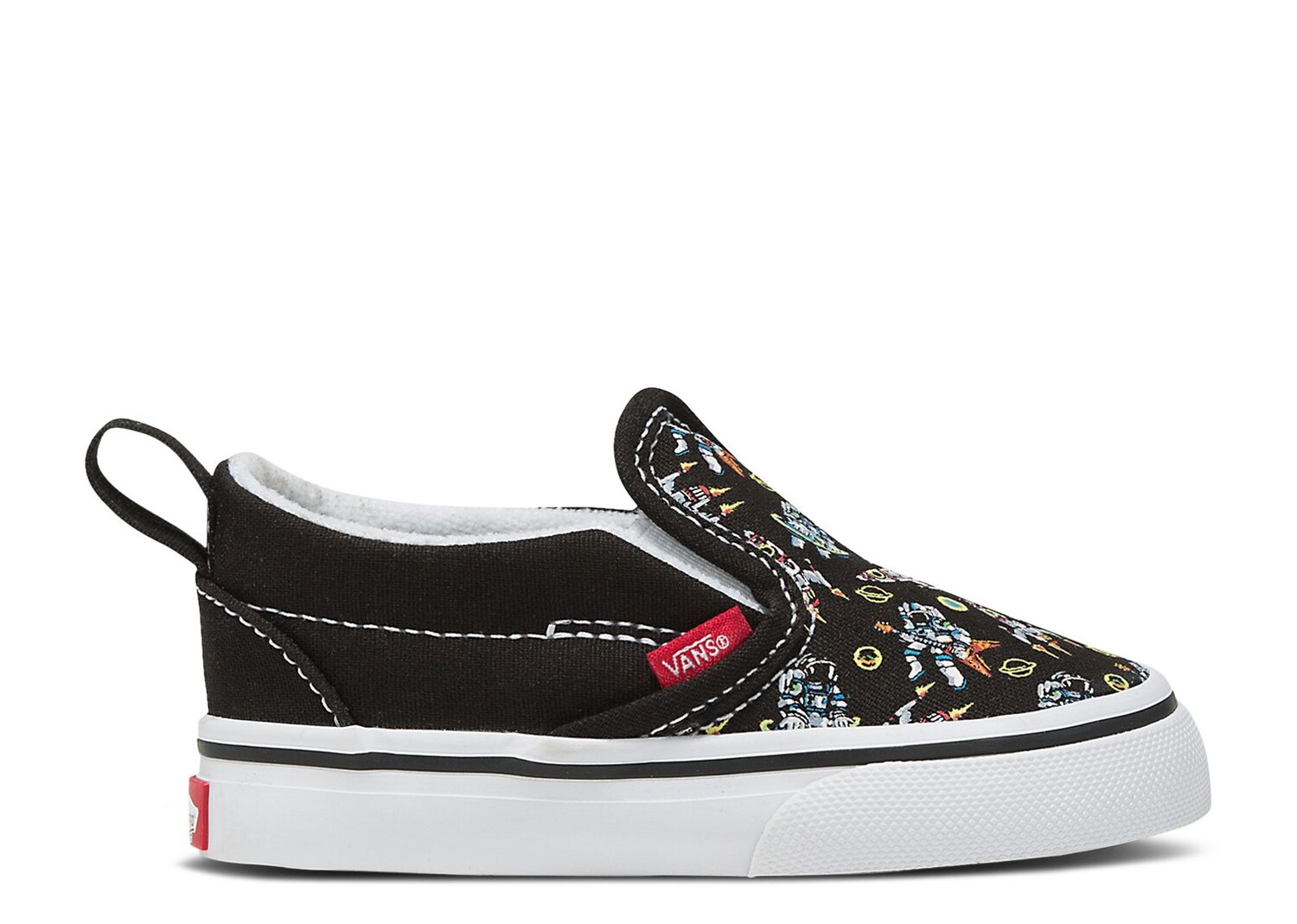 

Кроссовки Vans Slip-On V Toddler 'Dj Rocket Jam', черный