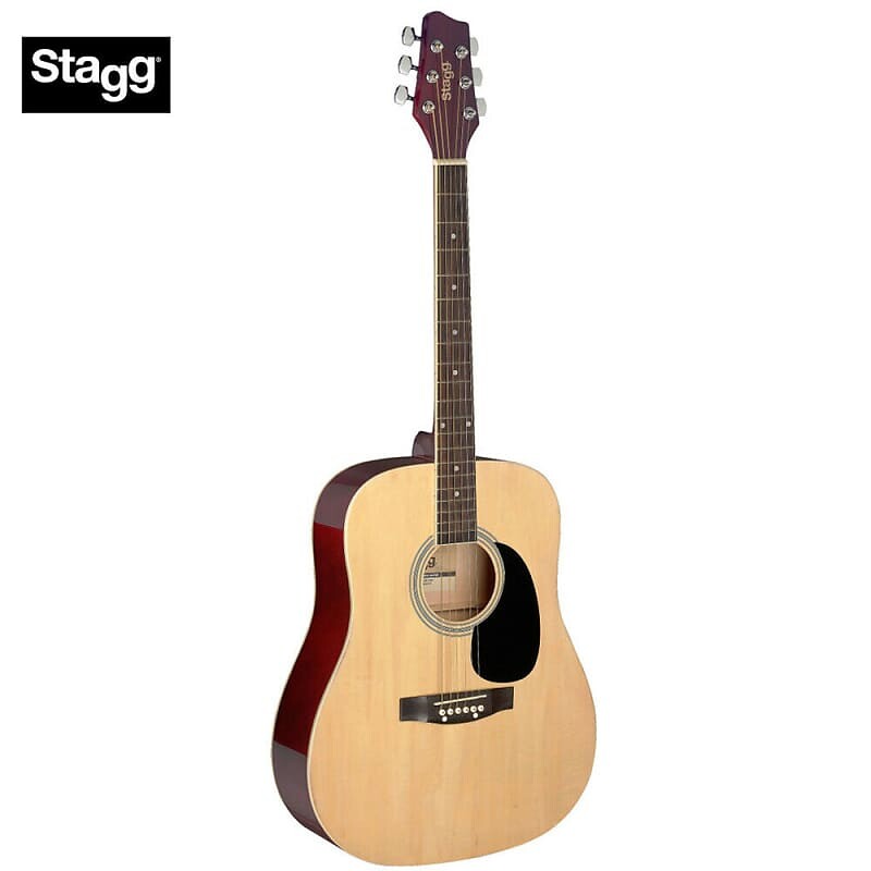 

Акустическая гитара Stagg SA20D 1/2 N Dreadnought 1/2 Size Basswood Top & Back/SidesNato Neck 6-String Acoustic Guitar