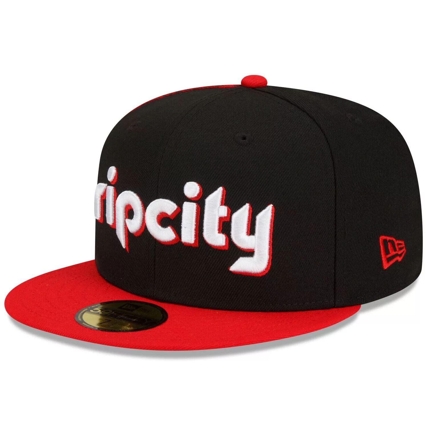 

Мужские черные/красные кроссовки New Era Portland Trail Blazers 2021/22 City Edition City Edition Official 59FIFTY Облегающая шляпа