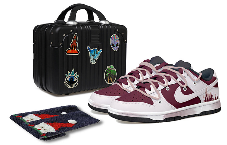 

Кроссовки Nike Dunk, белый/красный