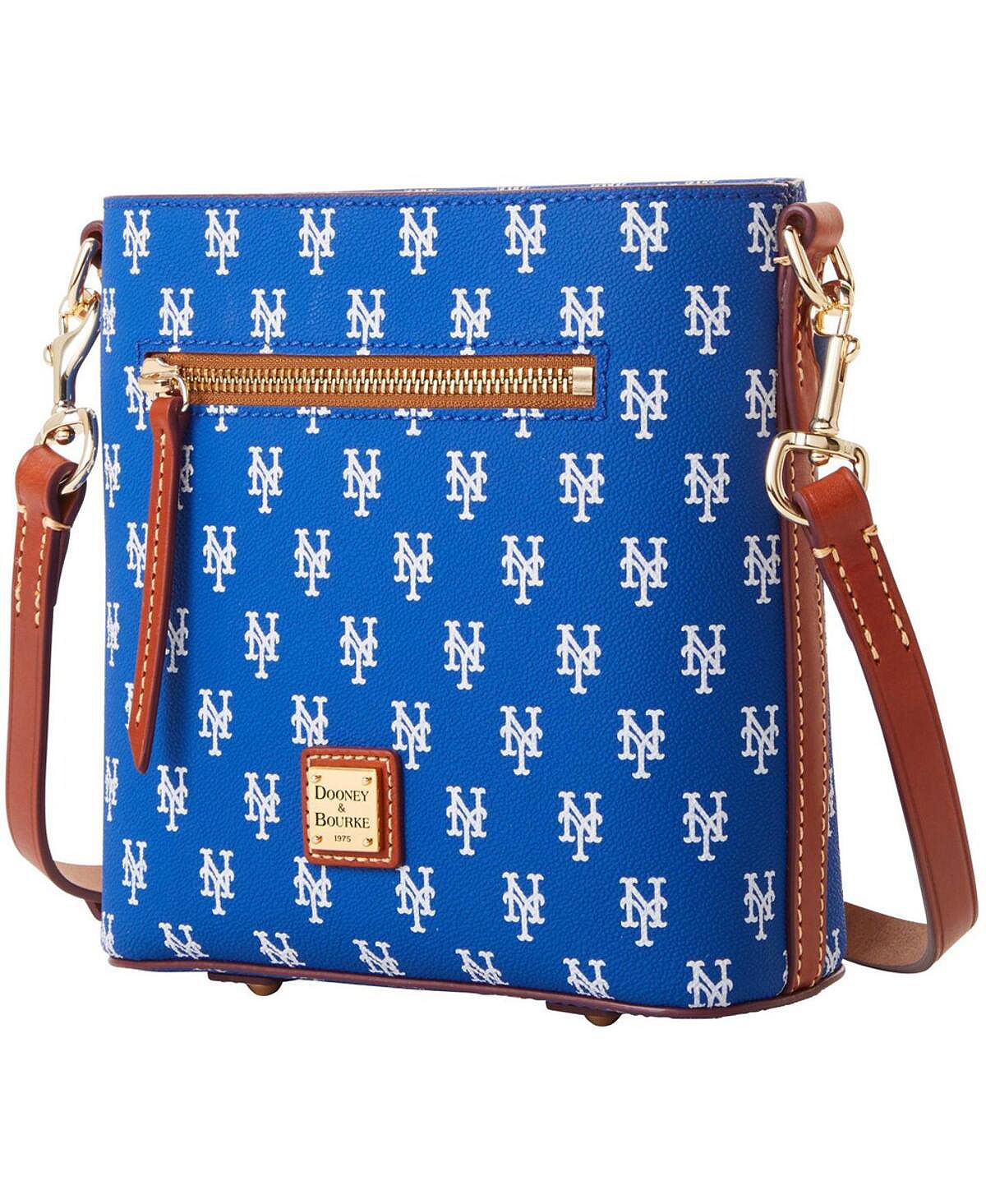 

Женская маленькая сумка через плечо на молнии New York Mets Signature Dooney & Bourke, синий