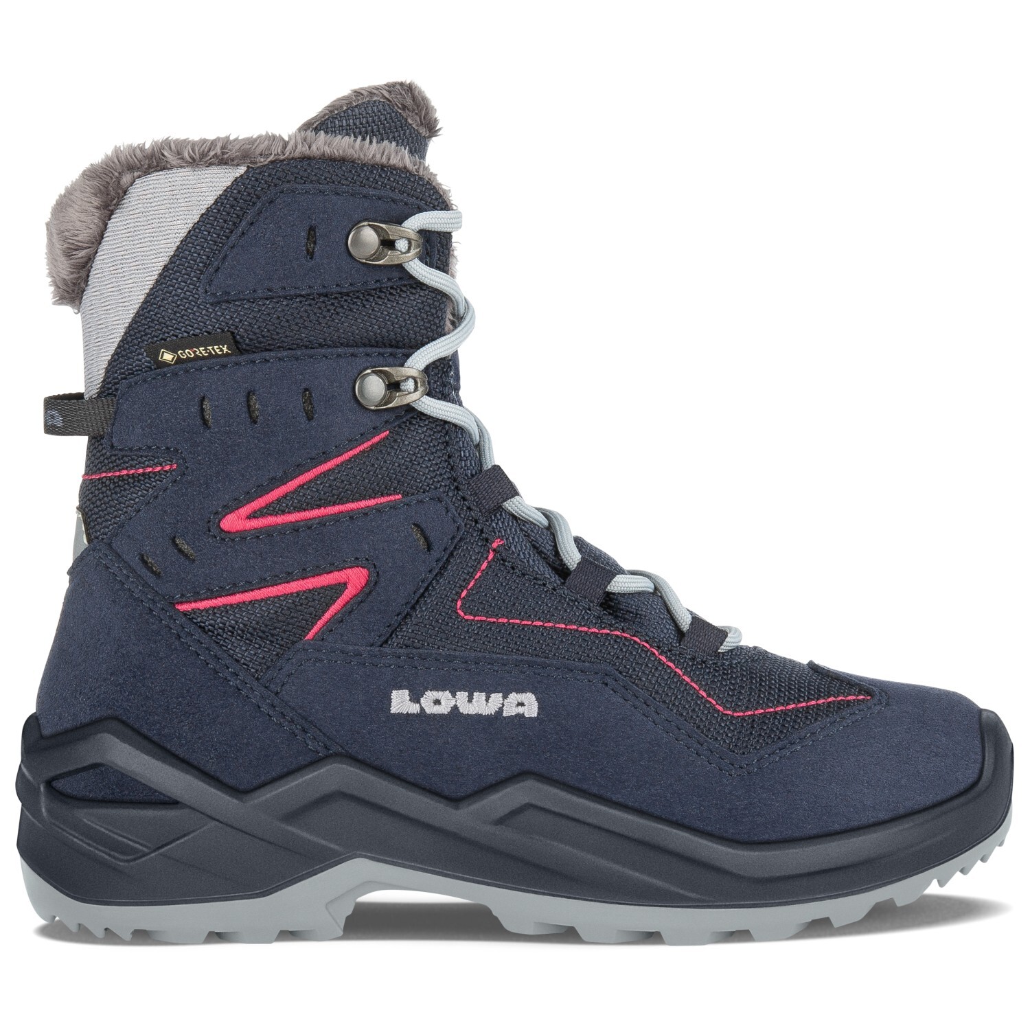 

Зимние ботинки Lowa Kid's Lino GTX, цвет Navy/Fuchsia