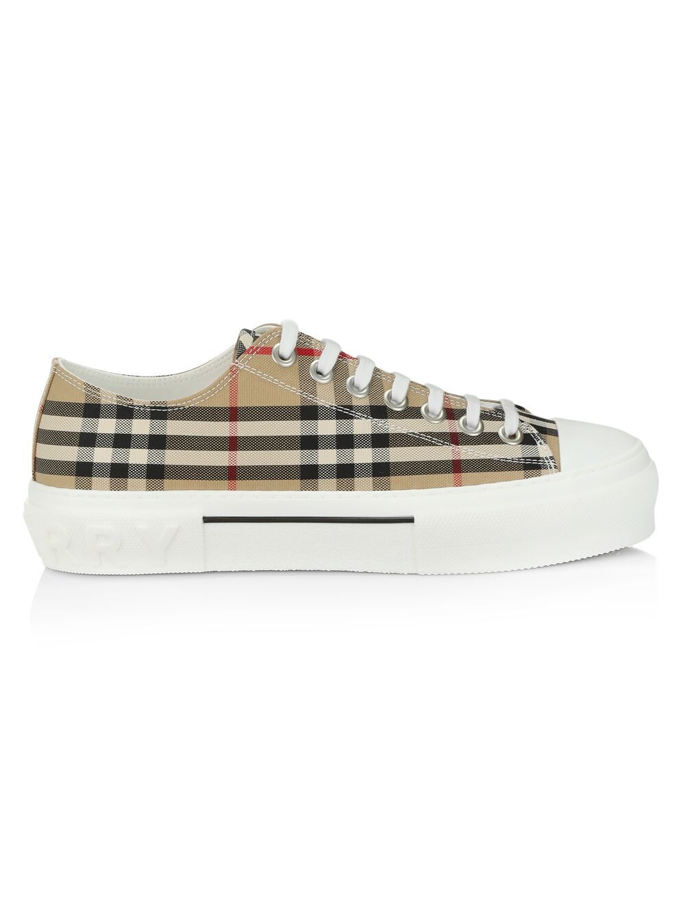 

Клетчатые теннисные кроссовки Jack Jack Burberry, бежевый