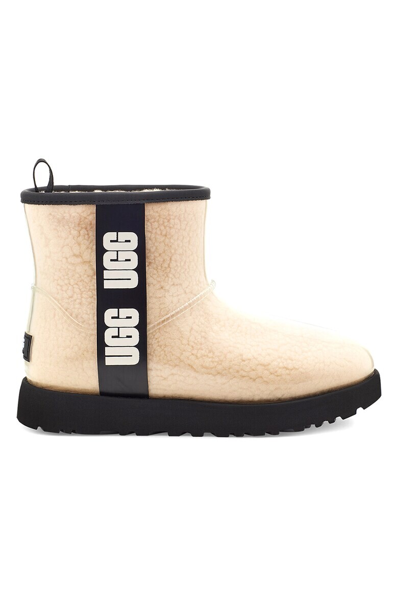 Прозрачные мини-непромокаемые ботинки Ugg, черный цена и фото