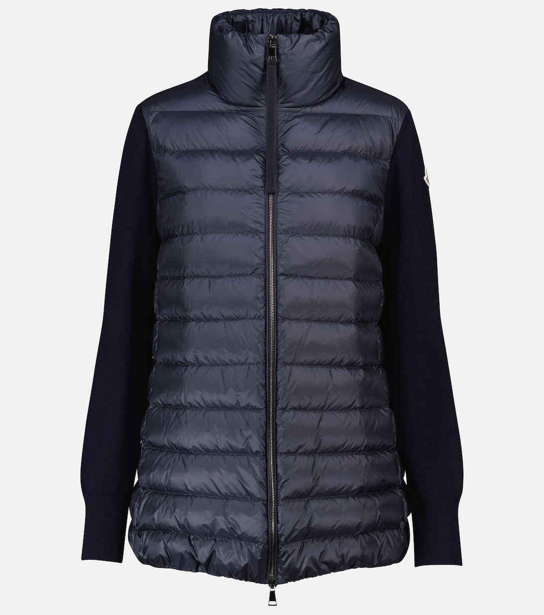 

Шерсть и пуховик MONCLER, синий