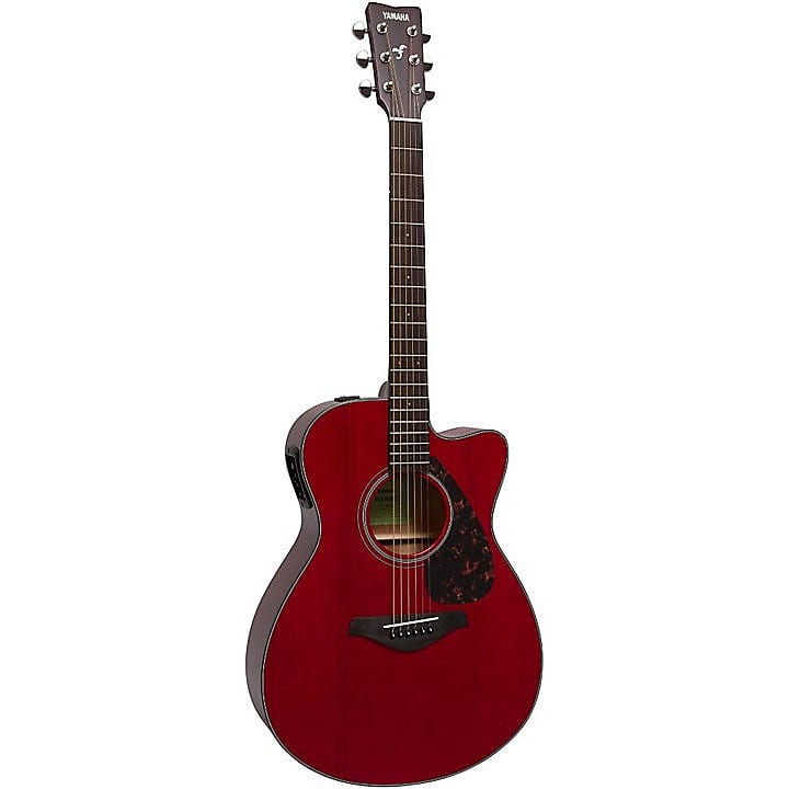 Акустическая гитара Yamaha FSX800C Small Body Acoustic-Electric Guitar Ruby Red акустическая гитара yamaha fs850 small body all mahogany acoustic guitar