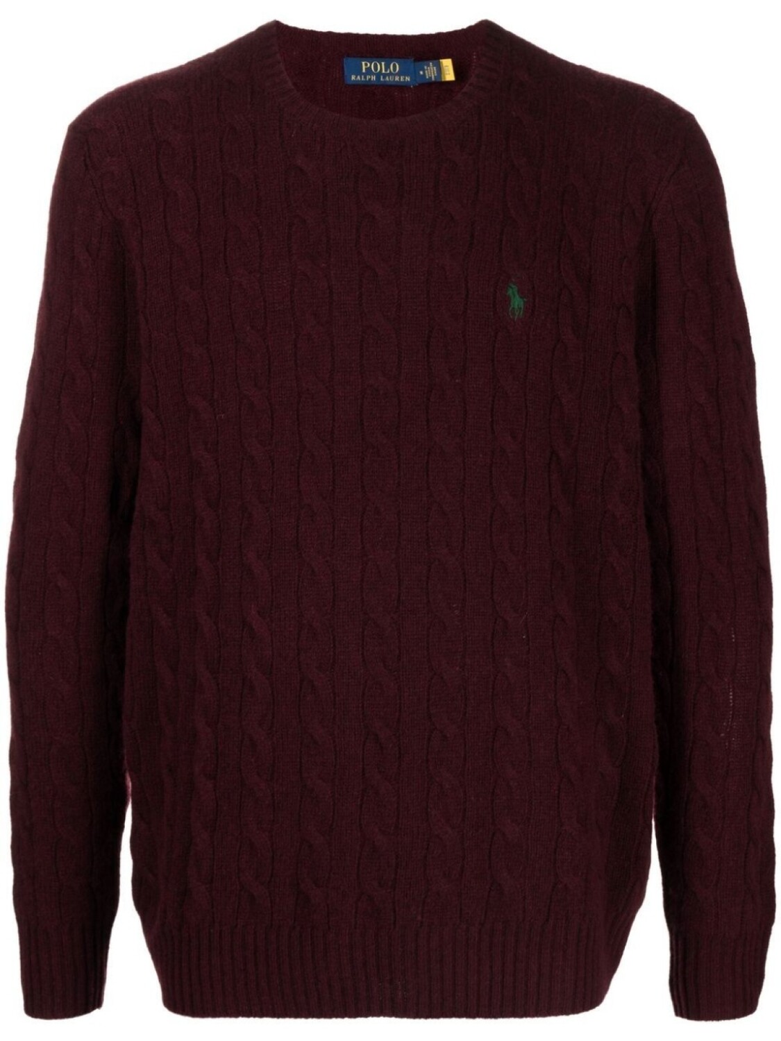 

Polo Ralph Lauren кашемировый джемпер фактурной вязки, красный