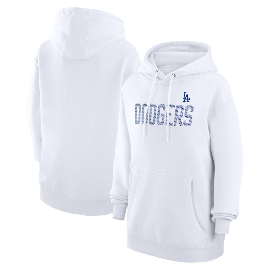 

Пуловер с капюшоном G-III 4Her by Carl Banks Los Angeles Dodgers, белый