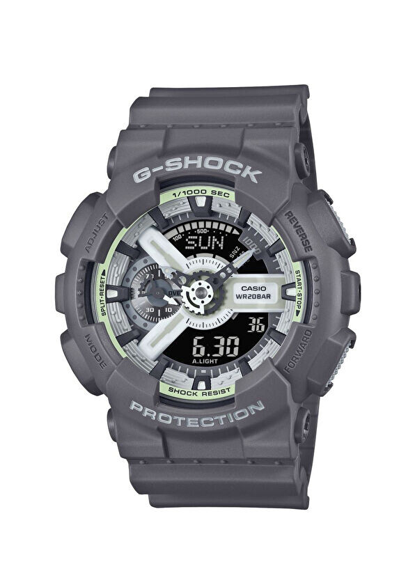 

Часы мужские наручные Ga-110Hd-8Adr пластиковые серые Casio, мультиколор