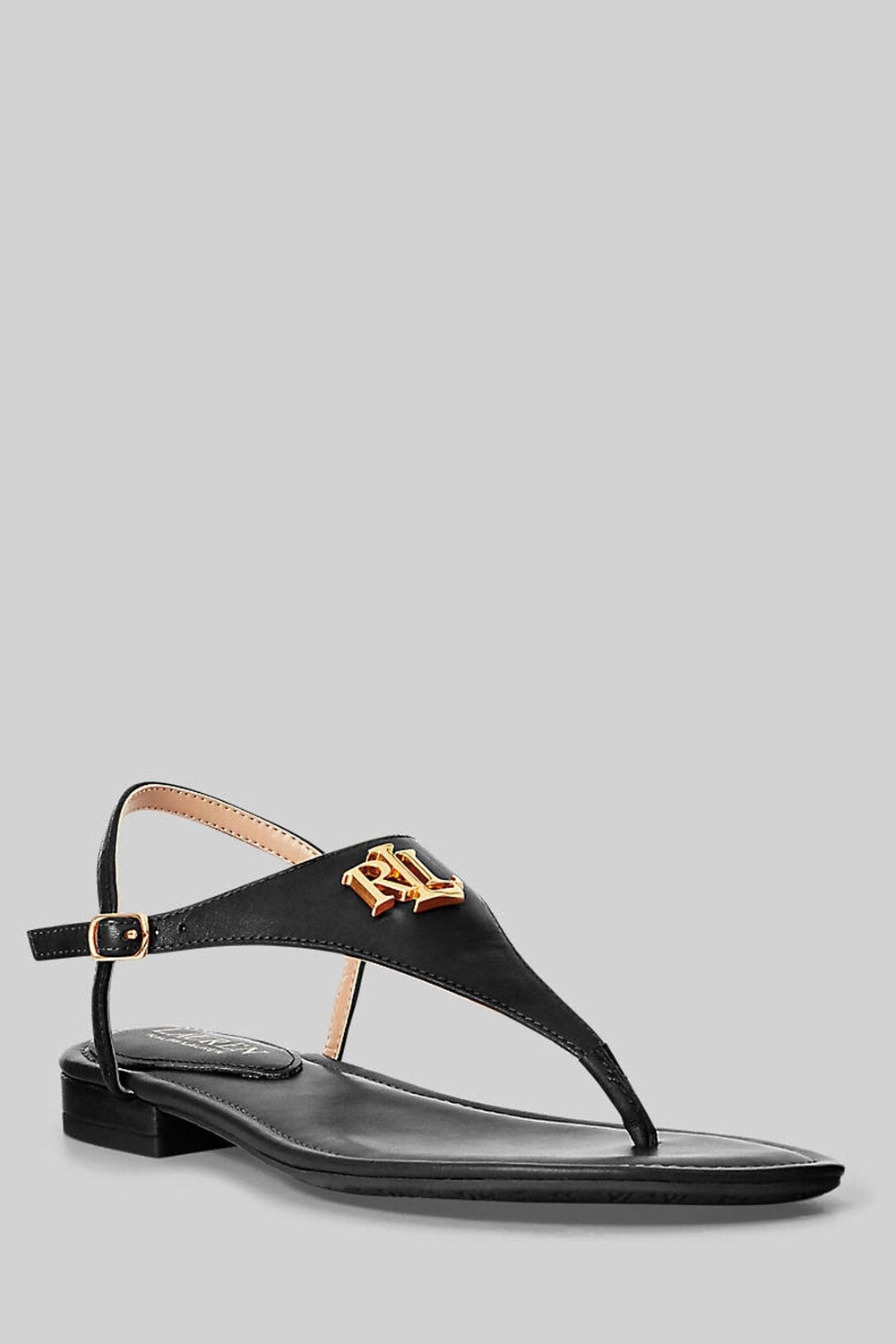 

Кожаные сандалии Ellington с логотипом Lauren Ralph Lauren, черный
