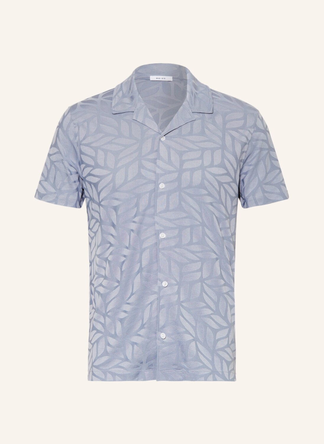 

Рубашка REISS BASSWOOD Slim Fit aus Jacquard, синий
