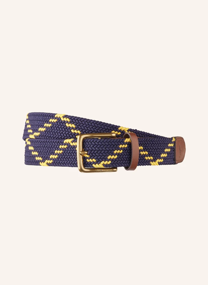 

Плетеный ремень Polo Ralph Lauren, синий