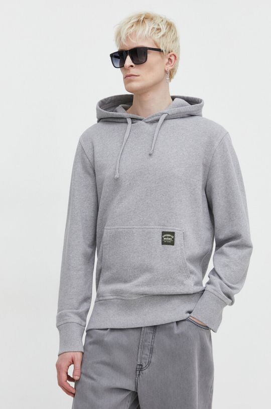 

Хлопковая толстовка Superdry, серый