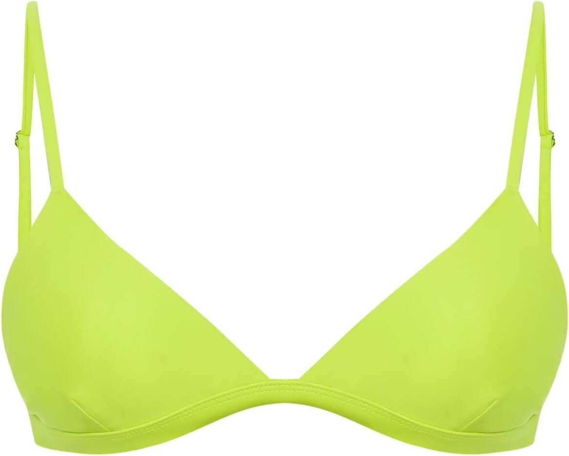 

Верх бикини Ally с регулируемыми бретелями MIGA Swimwear, цвет Lime Green
