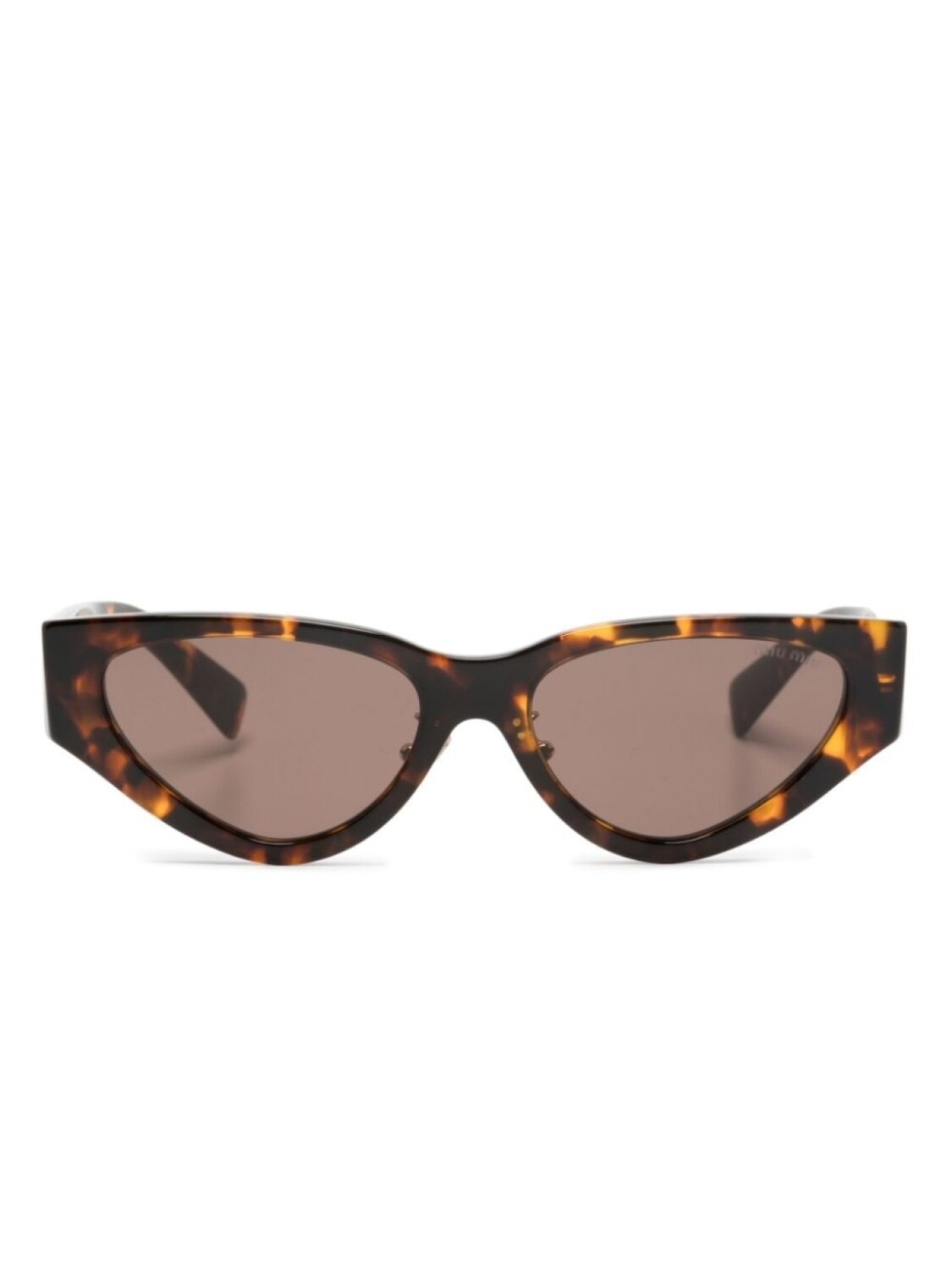 

Miu Miu Eyewear солнцезащитные очки в оправе 'кошачий глаз' с логотипом, коричневый