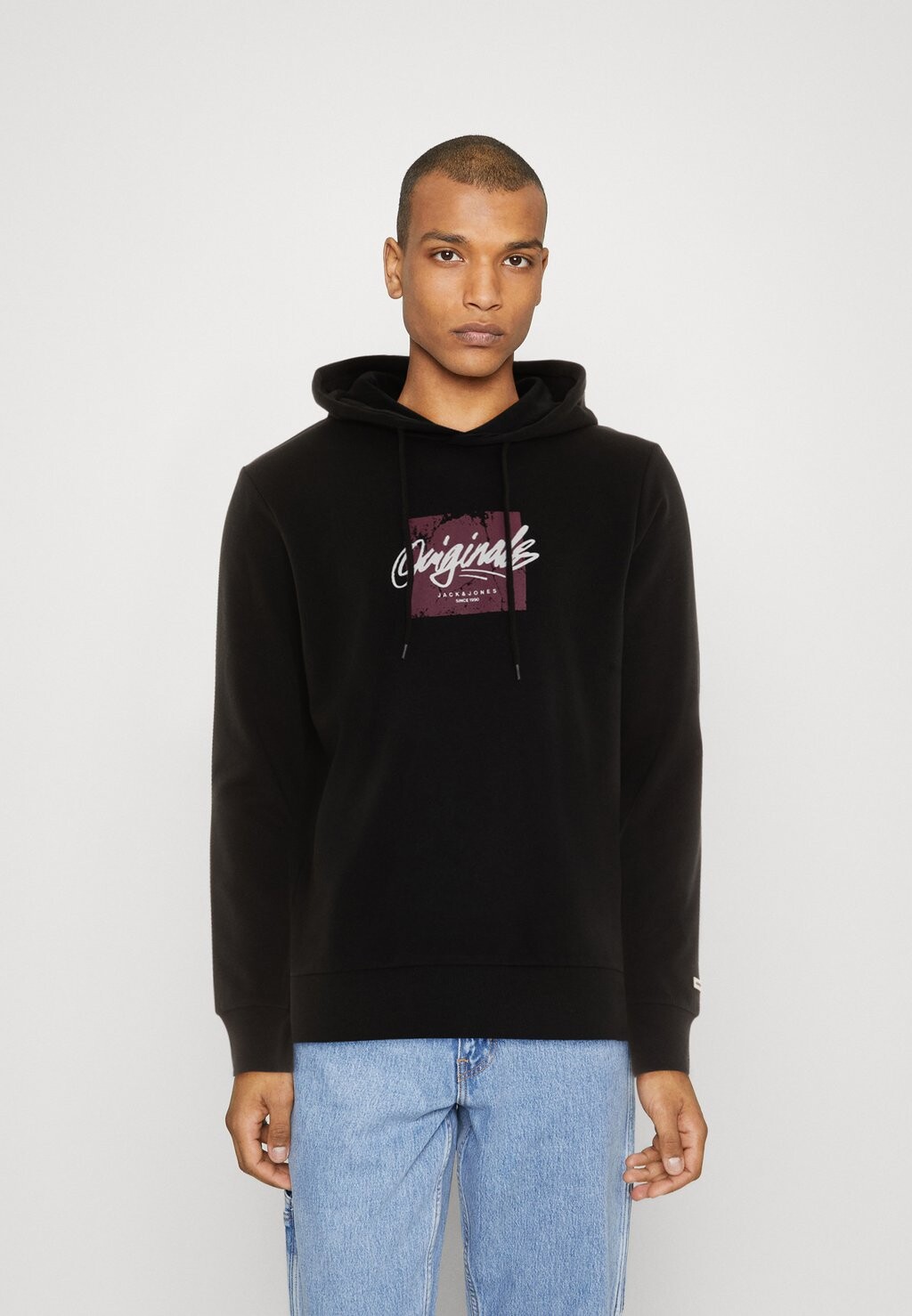 

Толстовка JORSERGEY HOOD Jack & Jones, черный