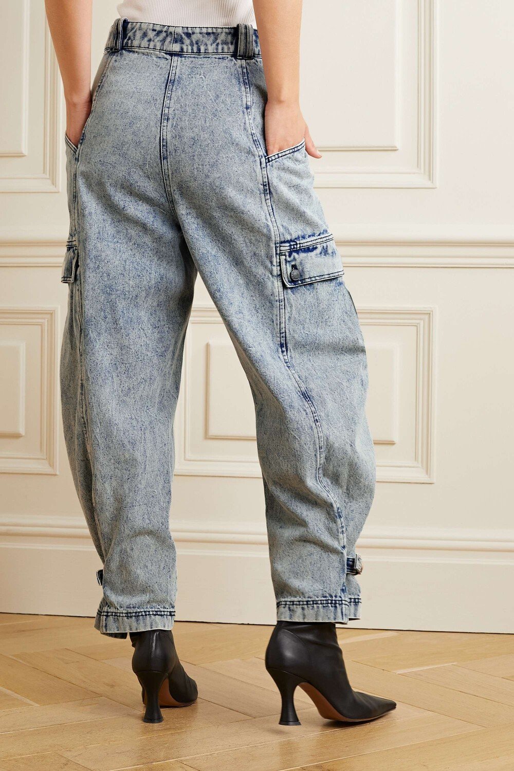 

3.1 PHILLIP LIM Зауженные джинсы с высокой посадкой, синий