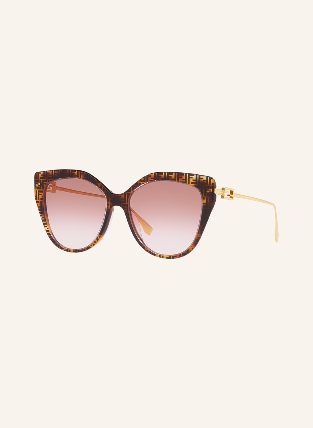 

Солнцезащитные очки fe40011u FENDI, коричневая гавана/коричневый градиент