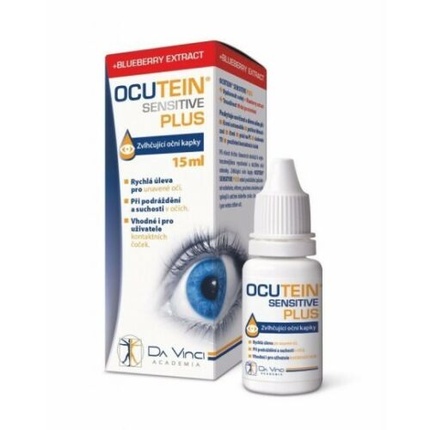 OCUTEIN SENSITIVE PLUS Увлажняющие капли для глаз для уставших, раздраженных и сухих глаз - 15 мл Da Vinci- Ocutein