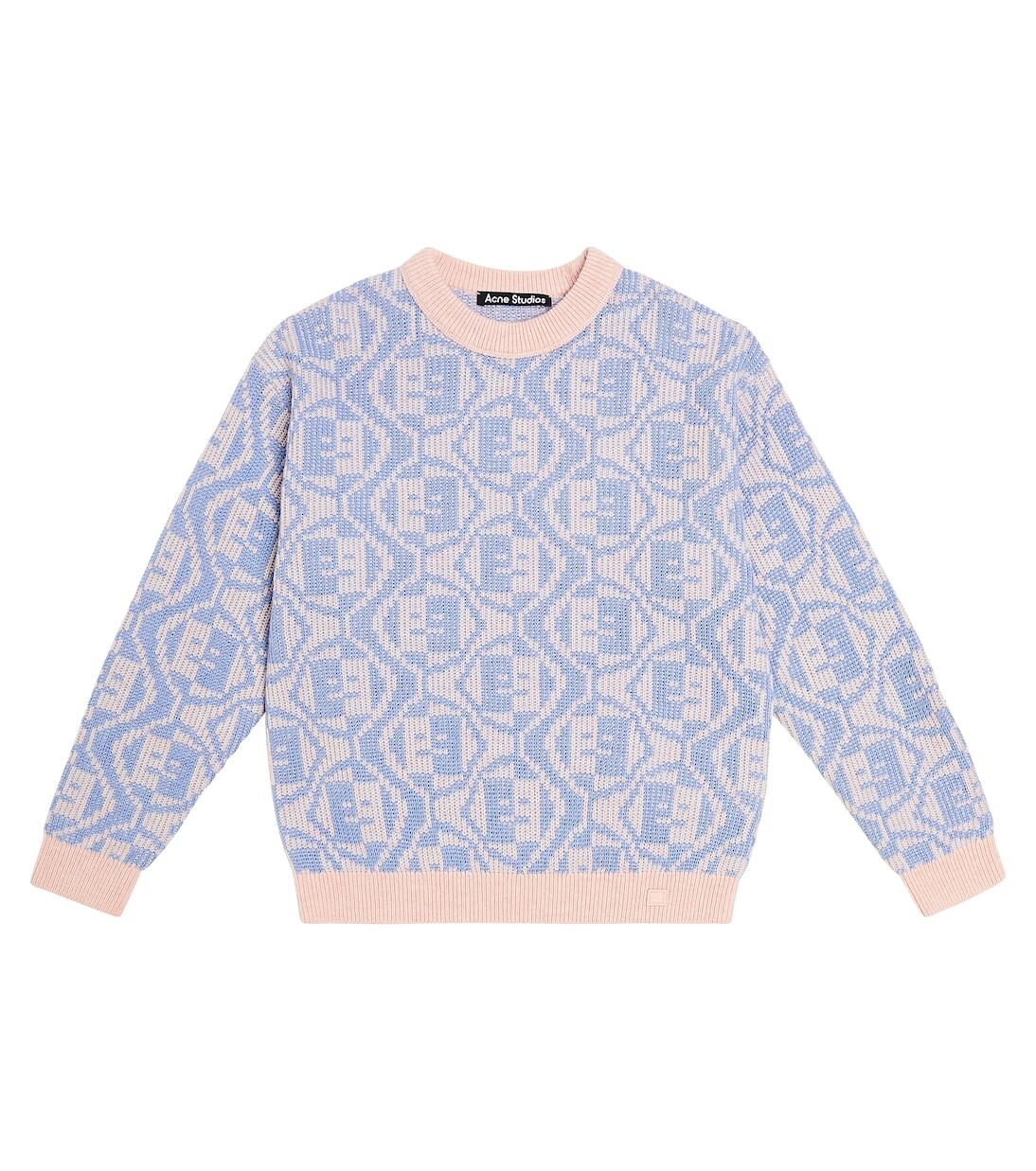 

Свитер из шерсти и хлопка для лица Acne Studios Kids, мультиколор