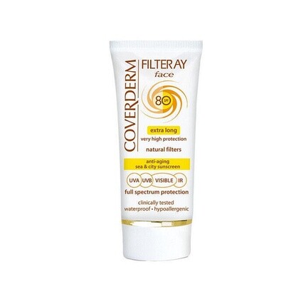 

Coverderm Filteray Тонированный солнцезащитный крем для лица Spf80 50 мл, Farmecco