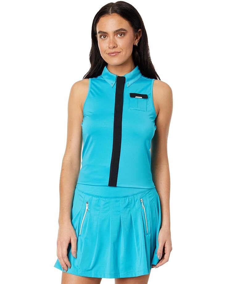 Топ Jamie Sadock Solid Sleeveless, цвет Indochine