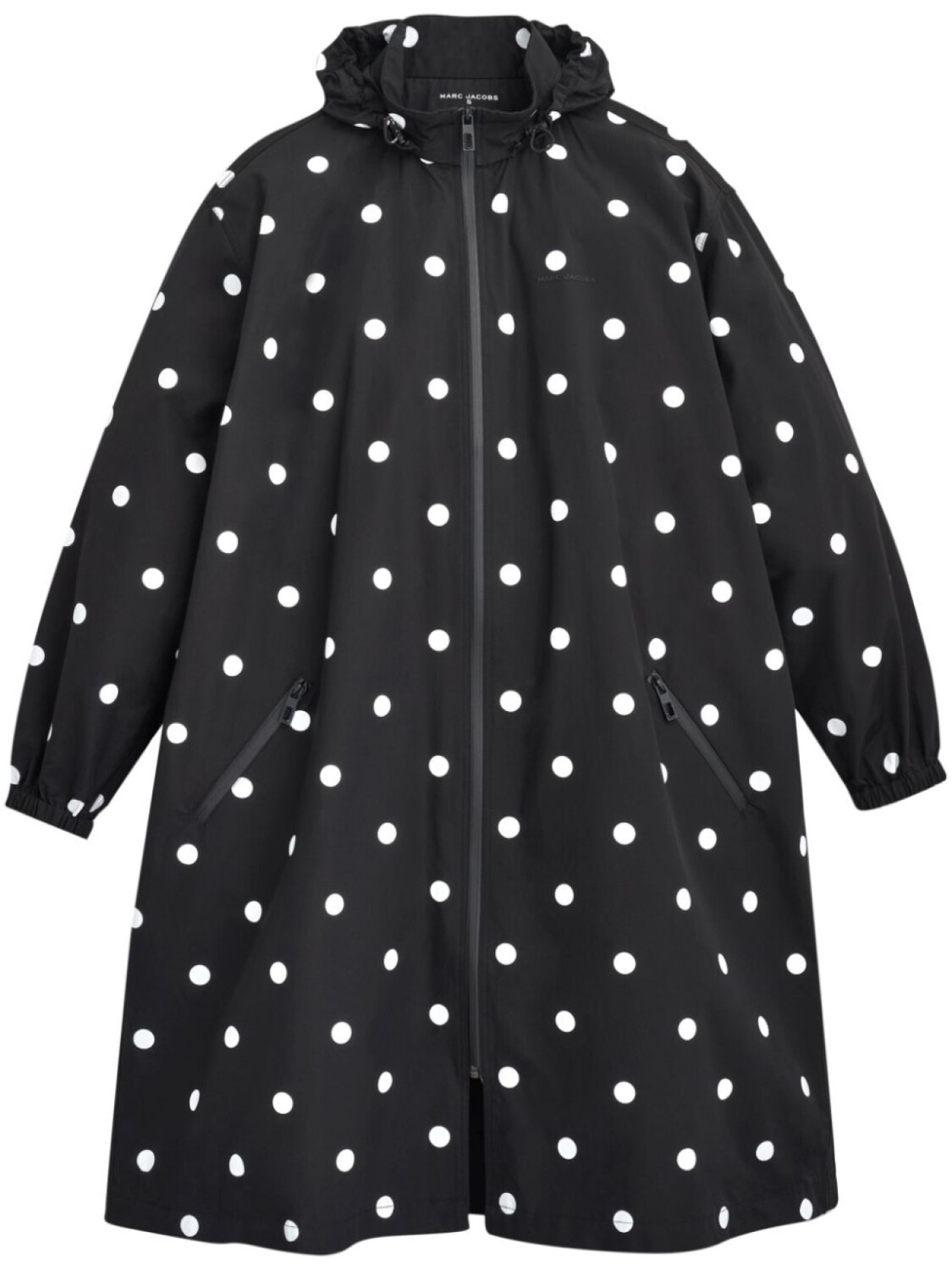 

Marc Jacobs длинная ветровка в горох, черный