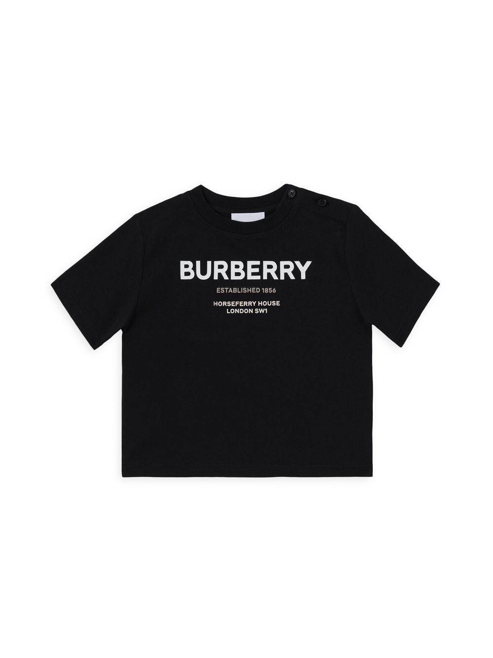 

Детская кедровая футболка Burberry, черный