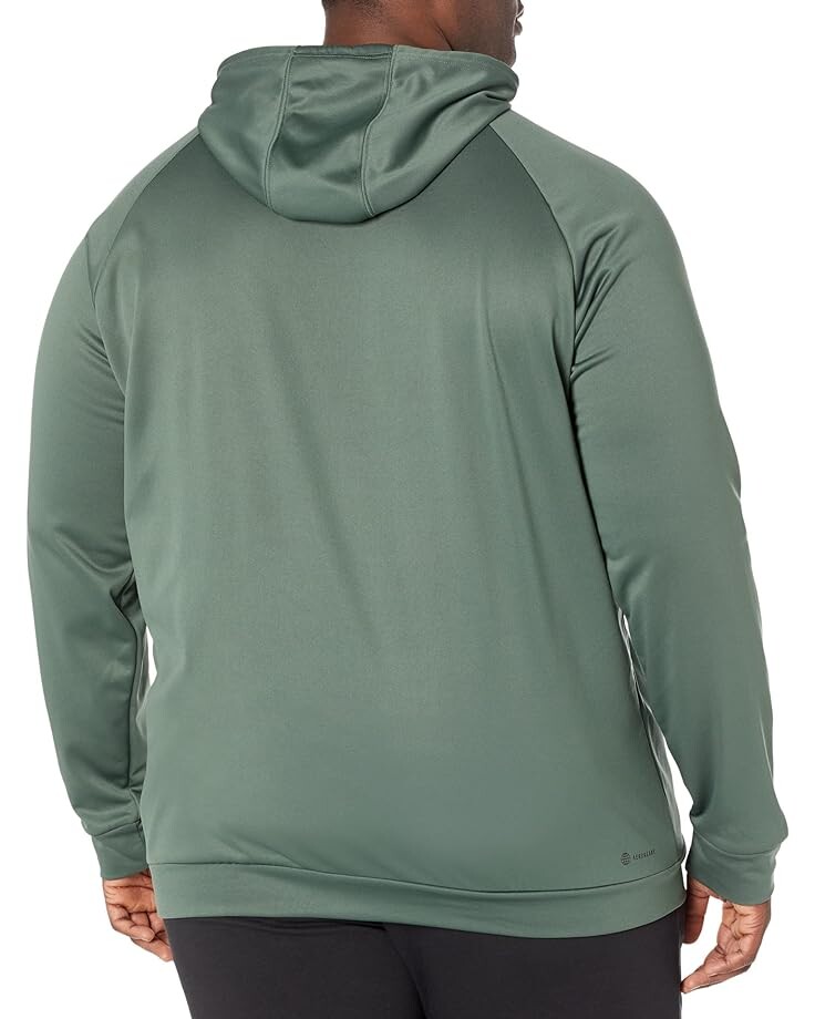 Худи Adidas Big & Tall Game & Go Big Logo Pullover Hoodie, цвет Green Oxide/Green Oxide