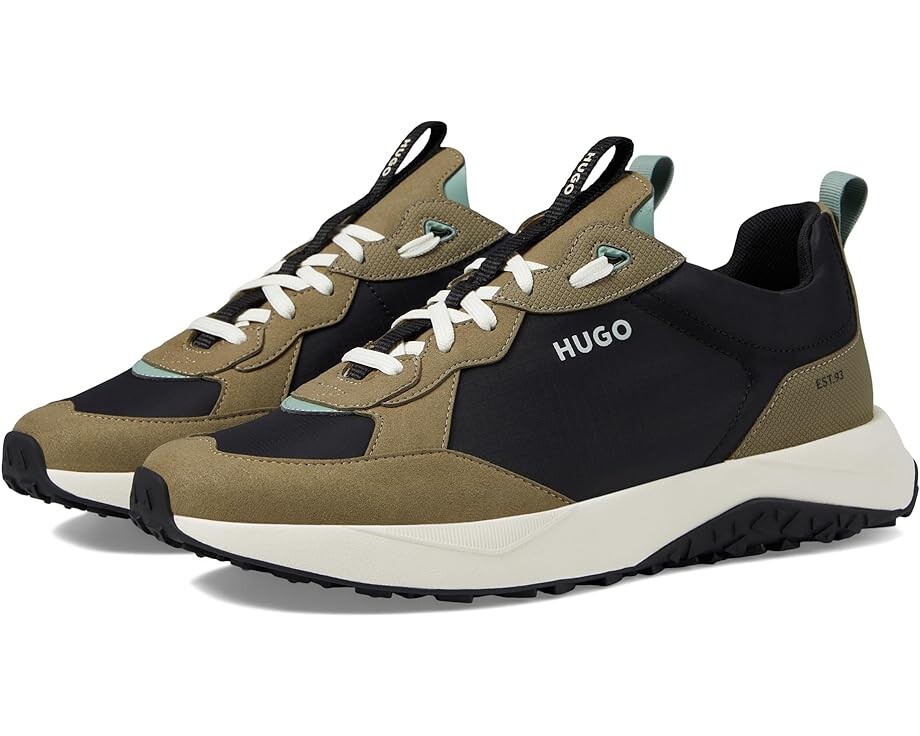 Кроссовки HUGO Kane Running Sneaker, цвет Open Beige высокие кроссовки kane hugo цвет open beige