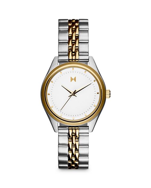 Двухцветные часы-браслет Rise Mini, 30 мм MVMT, цвет White