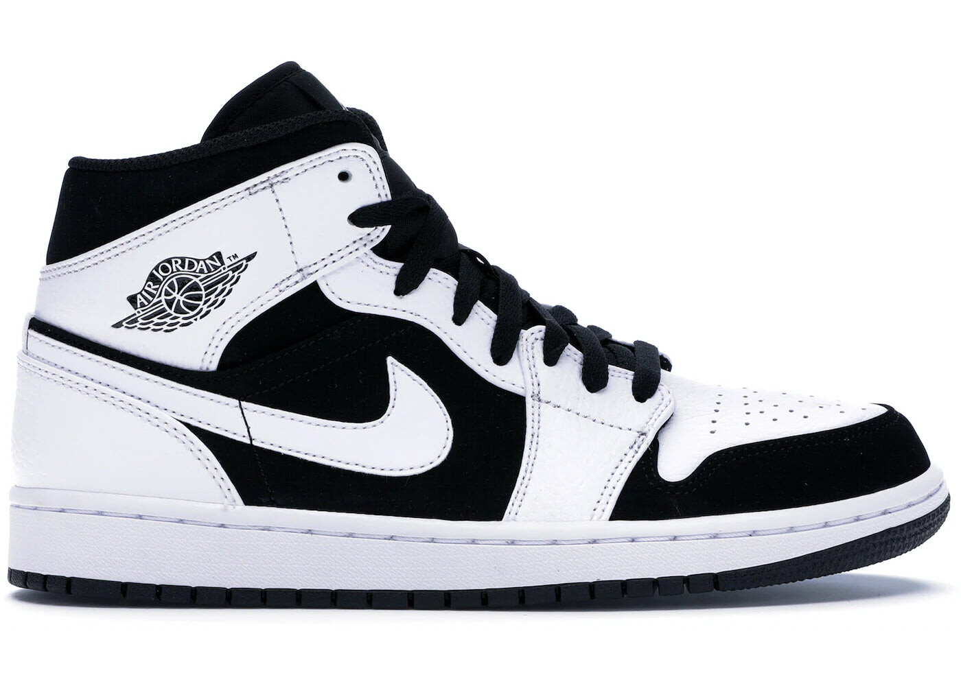 

Кроссовки Jordan 1 Mid, Белый-Черный