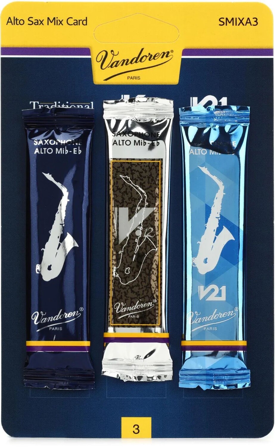 

Vandoren SMIXA3 — смешанные трости для альт-саксофона — 3,0 (3 шт.)