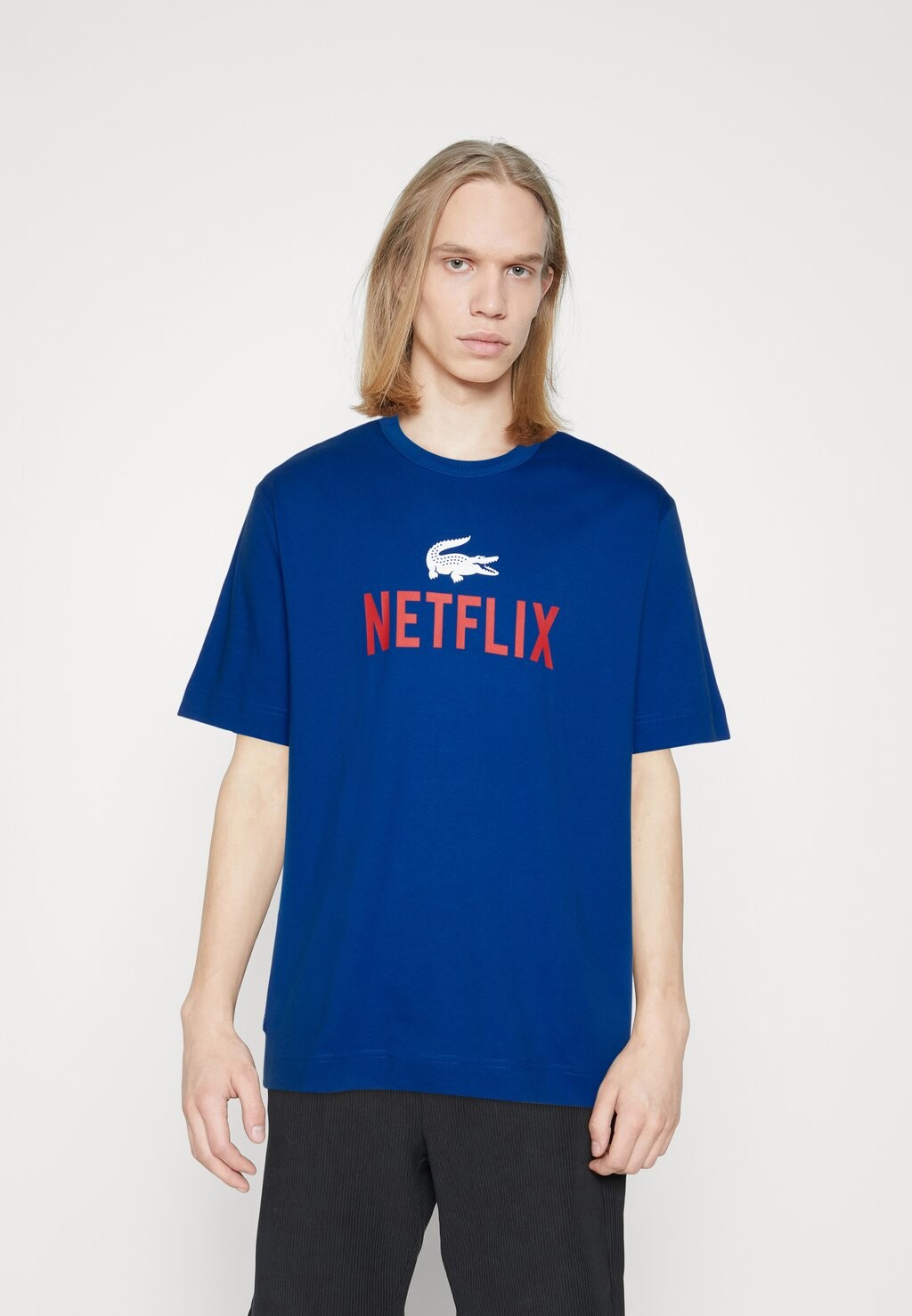 

Футболка с принтом Lacoste, Синий