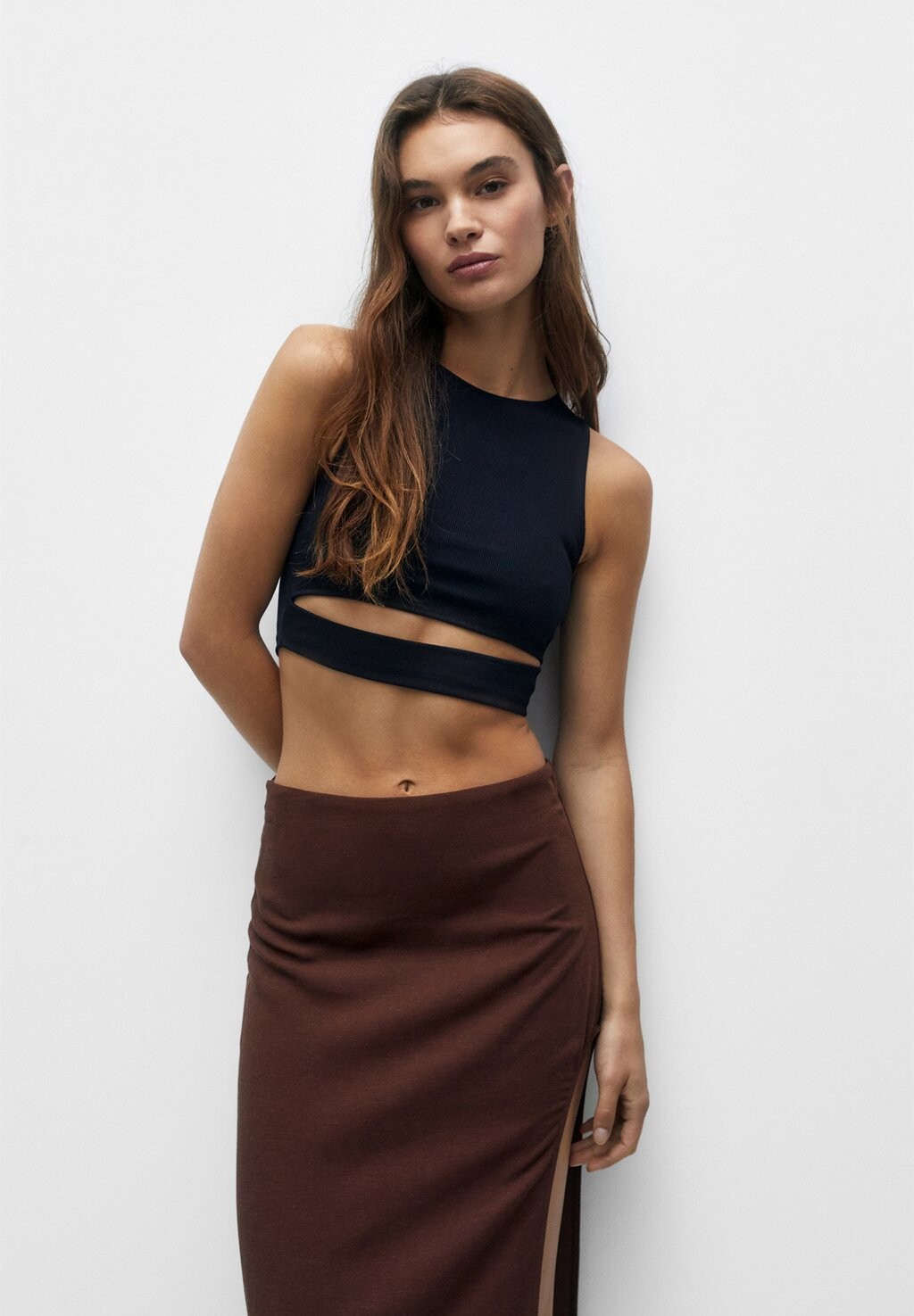 

Топ PULL&BEAR, черный